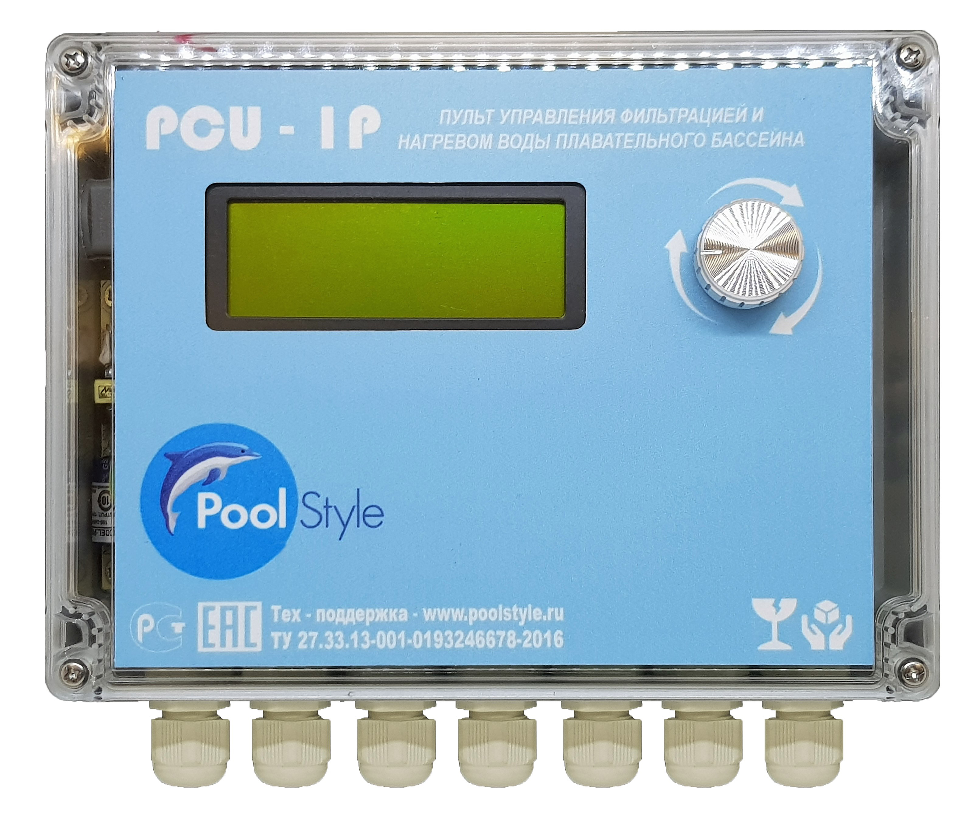 Пульт автоматического управления фильтрацией и нагревом воды плавательного бассейна «PCU-1P»